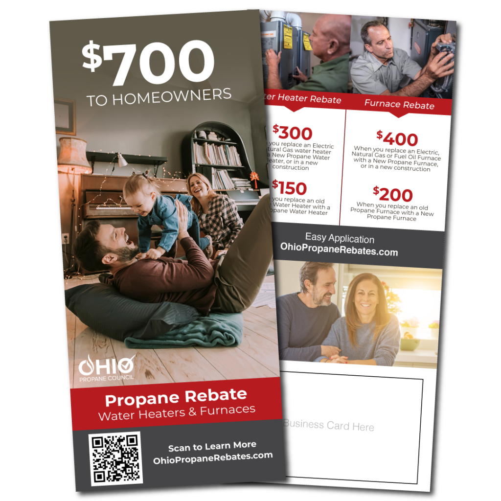 Ohio Propane Council rebate program offers $700 for homeowners switching to propane water heaters and furnaces.